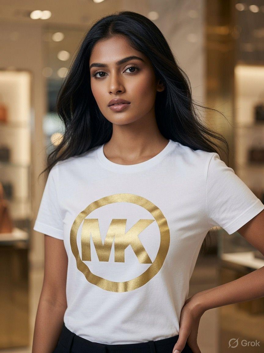 Premium white women's t shirt with special embroidery