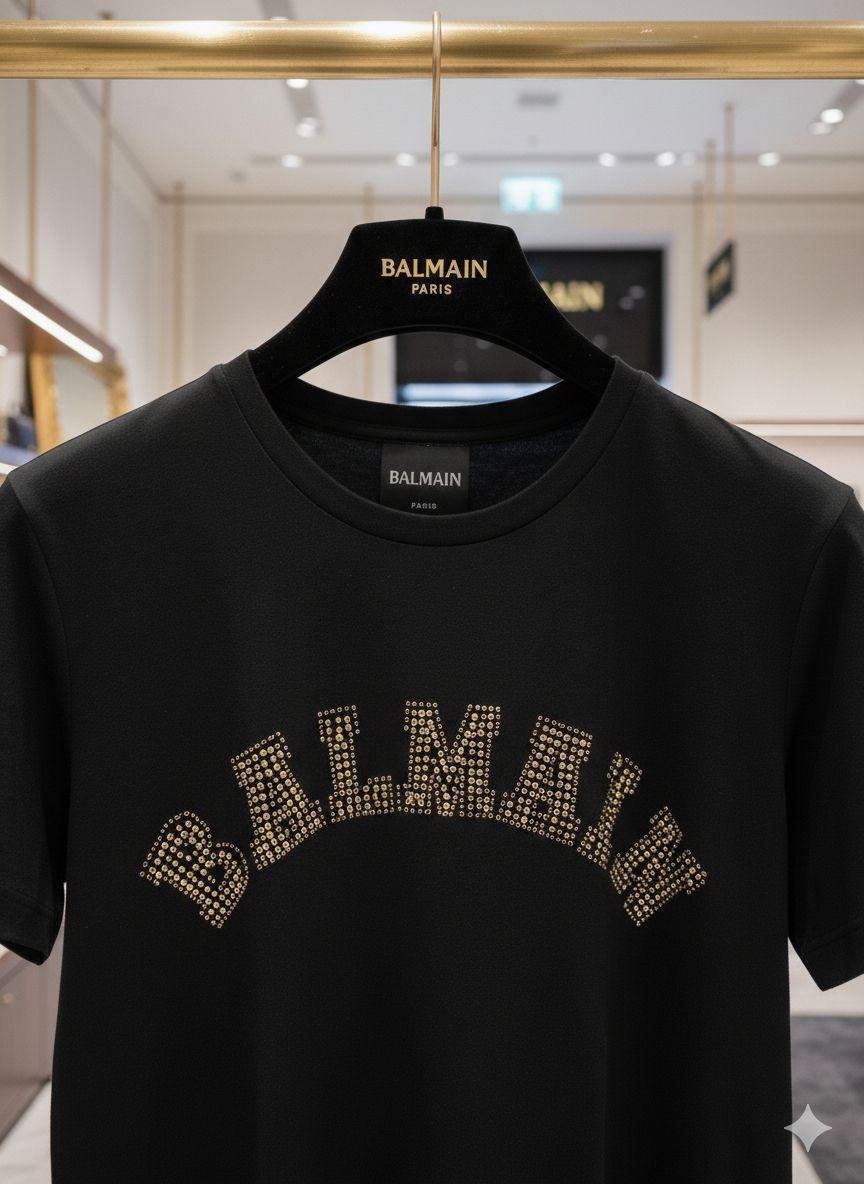 Balmain black women's t shirt premium cotton womens summer top