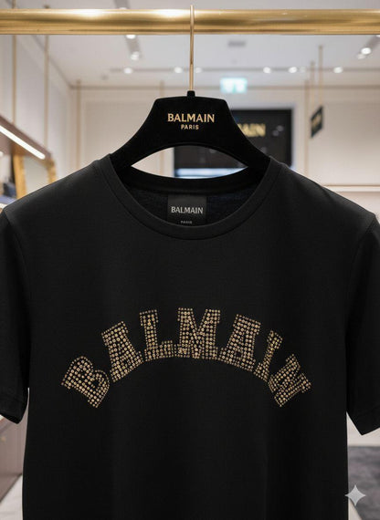 Balmain black women's t shirt premium cotton womens summer top