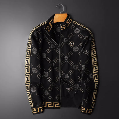 VERSACE || Men High-Quality All-Over Logo Initial Track-Set