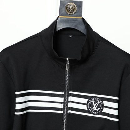 Louis Vuitton || Front Stripe Lv Signature Tracksuit For Men