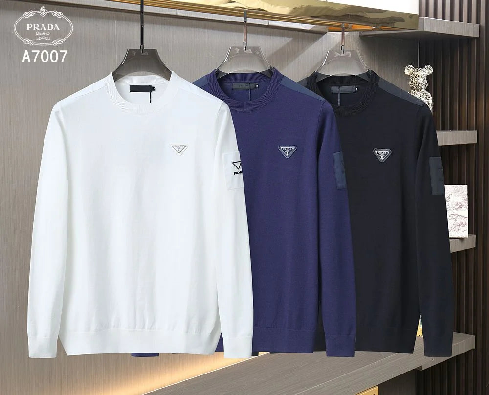 PRADA || Cotton Crew-Neck Sweatshirt