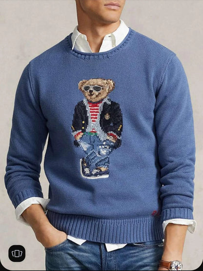 POLO RALPH LAUREN || Polo Bear Cotton Mockneck Jumper Pullover