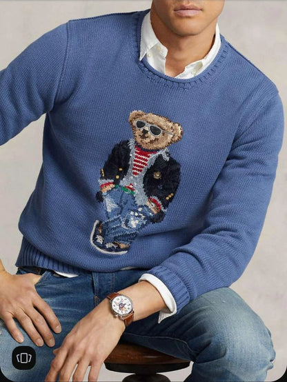 POLO RALPH LAUREN || Polo Bear Cotton Mockneck Jumper Pullover