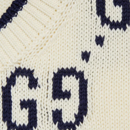 GUCCI || All Over GG Logo-Jacquard Wool Sweater