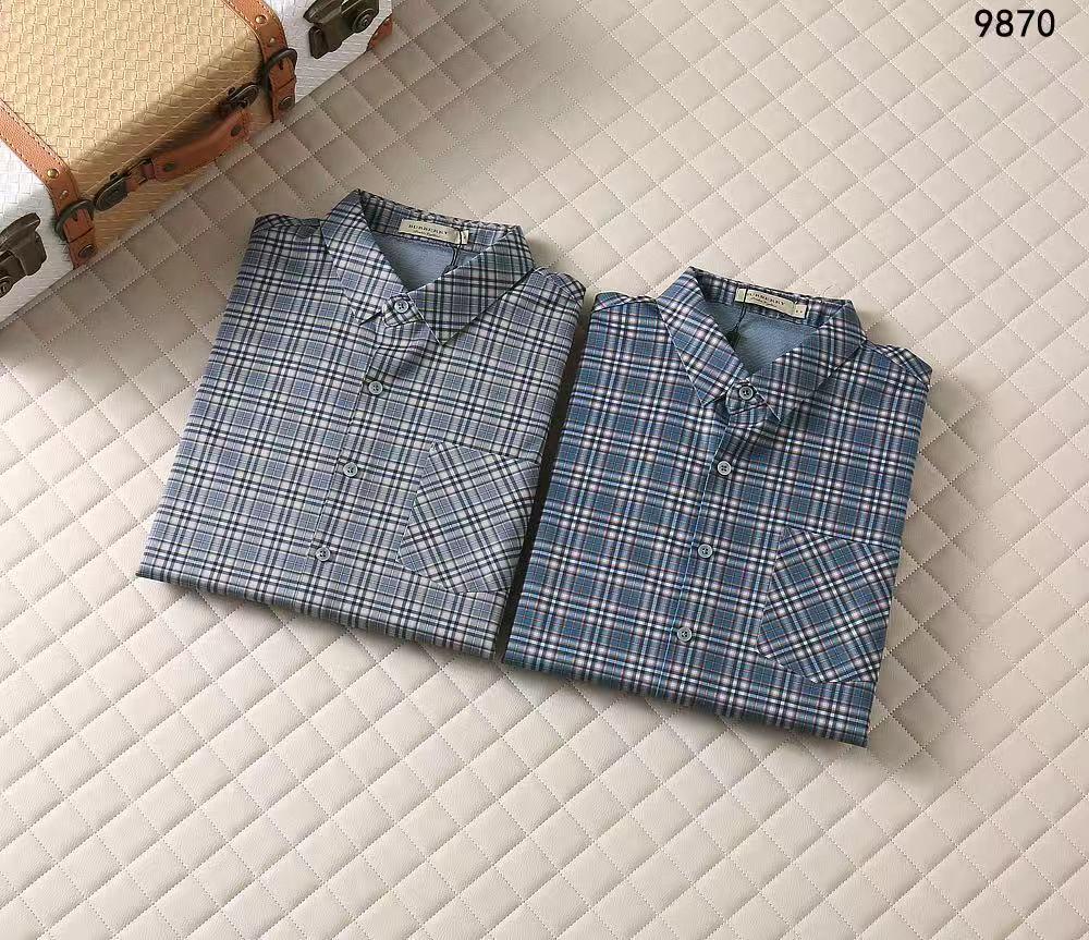 BURBERRY || Men’s Checkered Long Sleeve Shirt – Smart Casual Essential