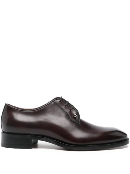 CHRISTIAN LOUBOUTIN || Dandelion Spikes Leather Loafers – Espresso Brown