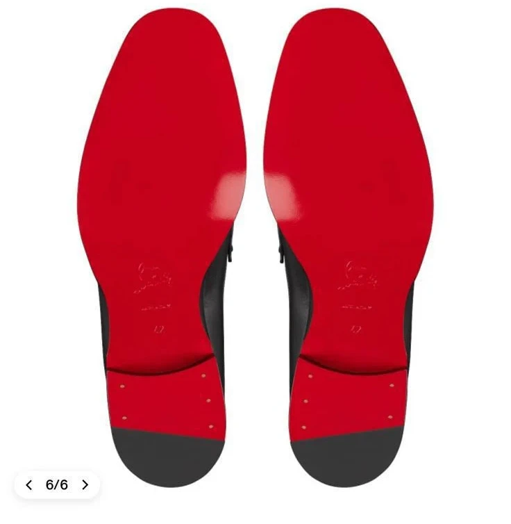 CHRISTIAN LOUBOUTIN || Dandelion Spikes Leather Loafers – Espresso Brown