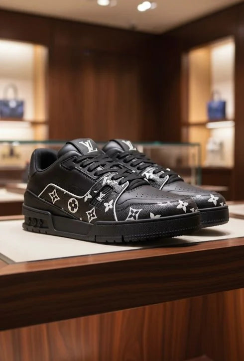 LOUIS VUITTON ||  LV Trainer Monogram Low-Top Sneakers - FASHION MYST