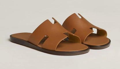 HERMES || Oran Sandal - Iconic "H" Cut-out Leather Slipper