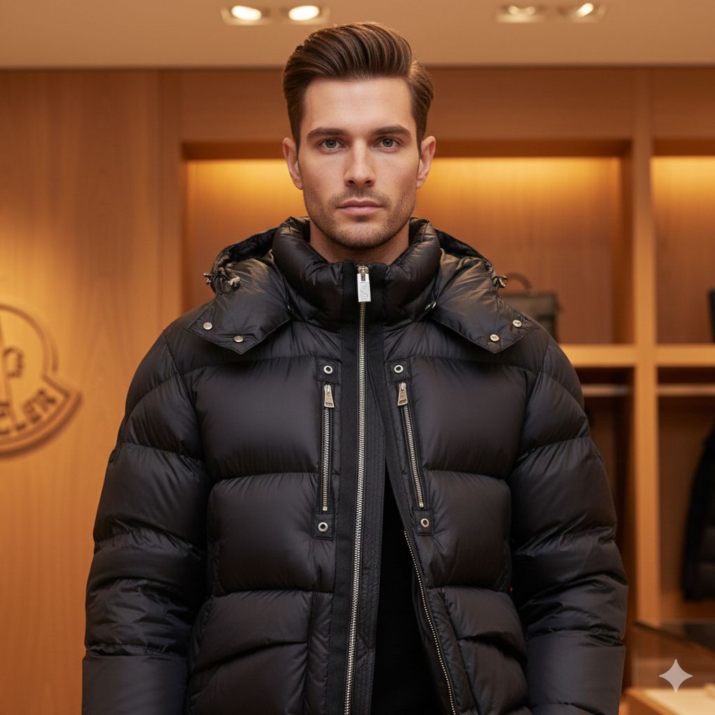 MONCLER || Monce ALYX Men & Women Down Black Jacket