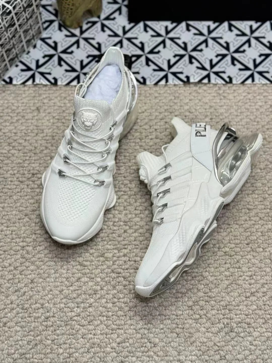 PHILIPP PLEIN || Plein Sport Tiger Attack Sneakers – High-Performance Designer Runners