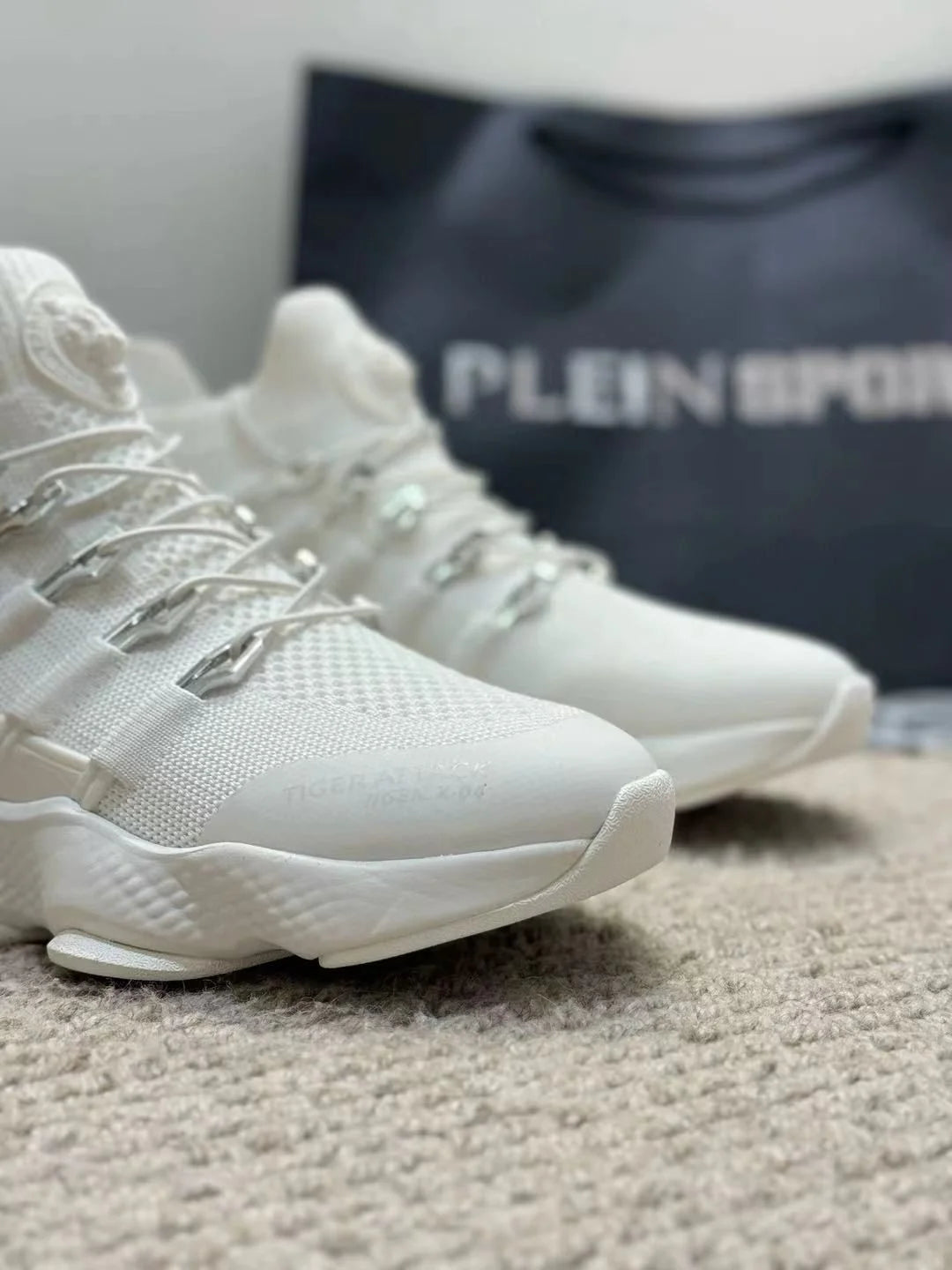 PHILIPP PLEIN || Plein Sport Tiger Attack Sneakers – High-Performance Designer Runners