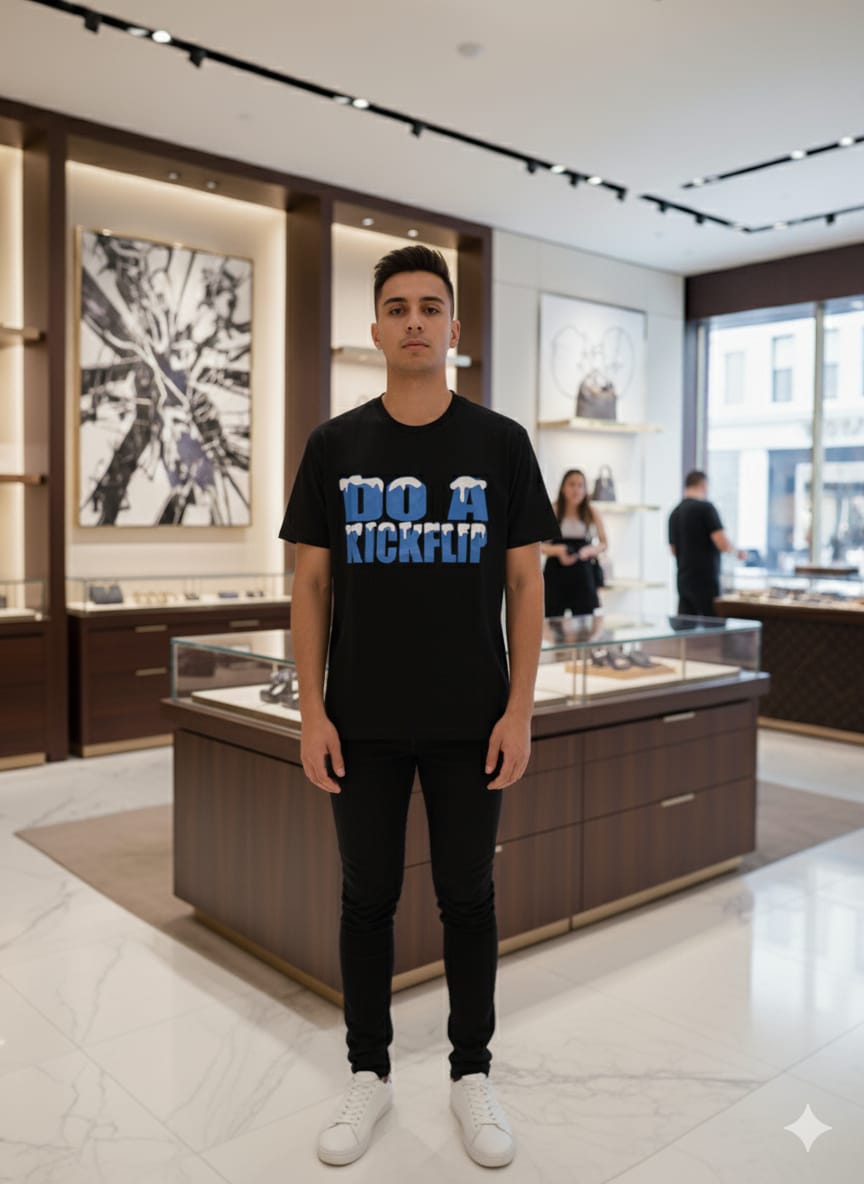 Louis Vuitton Do A Kickflip T-Shirt - Black Graphic Tee | LV