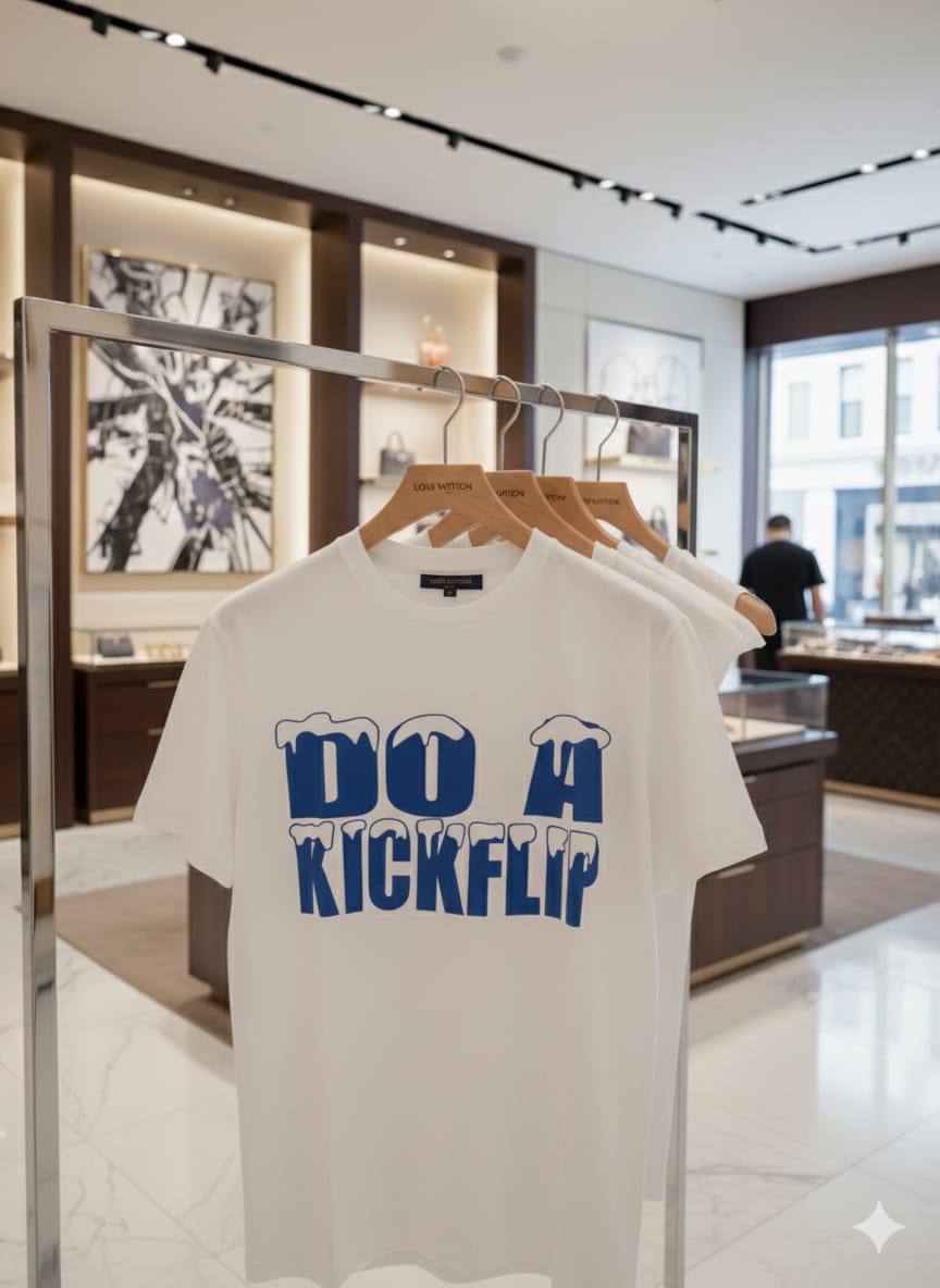Louis Vuitton Do A Kickflip T-Shirt - Black Graphic Tee | LV