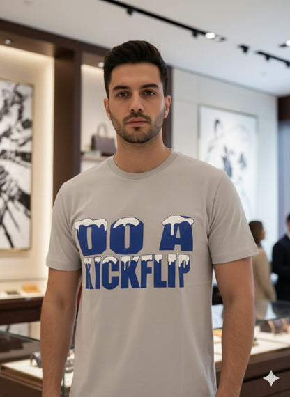 LOUIS VUITTON || Men’s Snow-Drip "Do A Kickflip" Cotton Tee