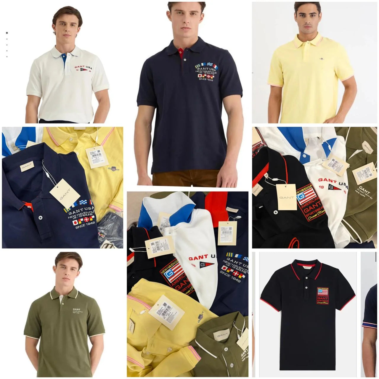 GANT || Men’s Premium Cotton Pique Polo Shirts – New Haven Sailing Heritage Collection