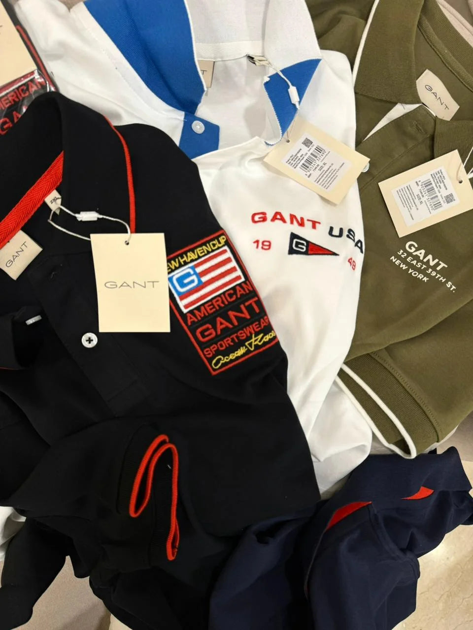 GANT || Men’s Premium Cotton Pique Polo Shirts – New Haven Sailing Heritage Collection