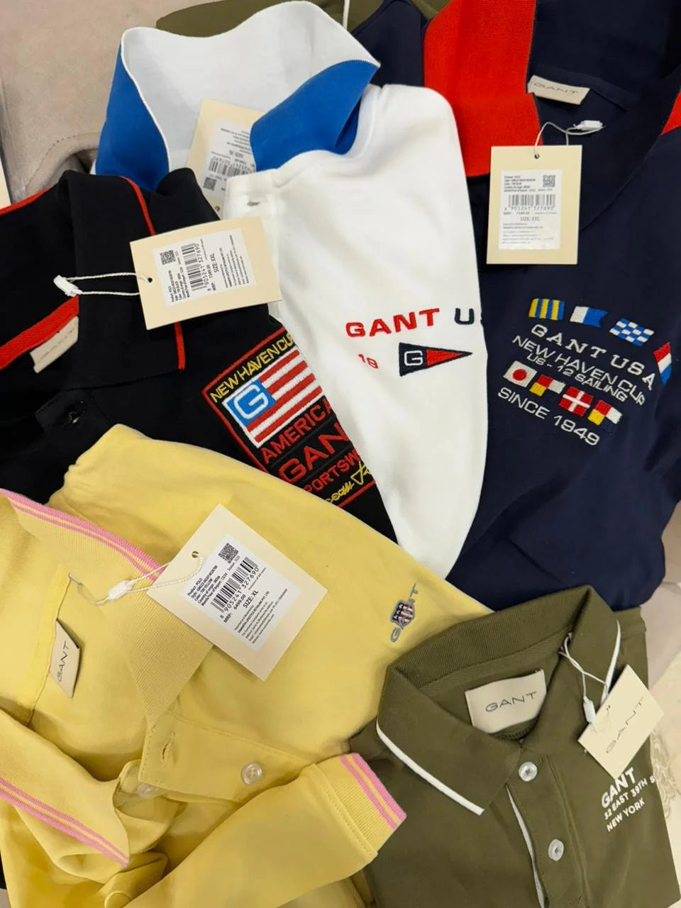 GANT || Men’s Premium Cotton Pique Polo Shirts – New Haven Sailing Heritage Collection