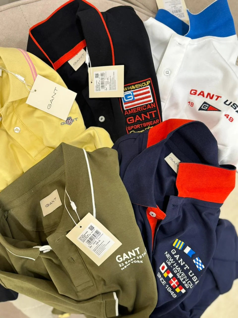 GANT || Men’s Premium Cotton Pique Polo Shirts – New Haven Sailing Heritage Collection