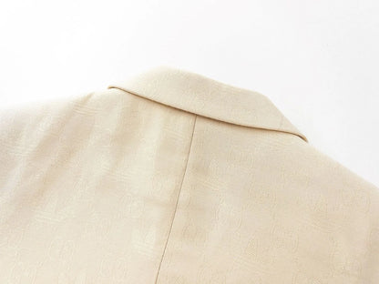 Adidas x Gucci || Double-Breasted Mohair Wool Blazer in Navy Blue/Cream