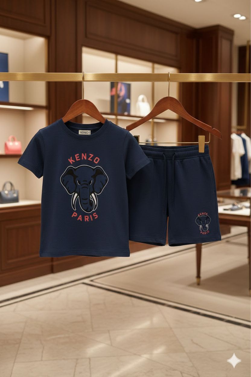 Kenzo Kids blue premium co-ord set for boys
