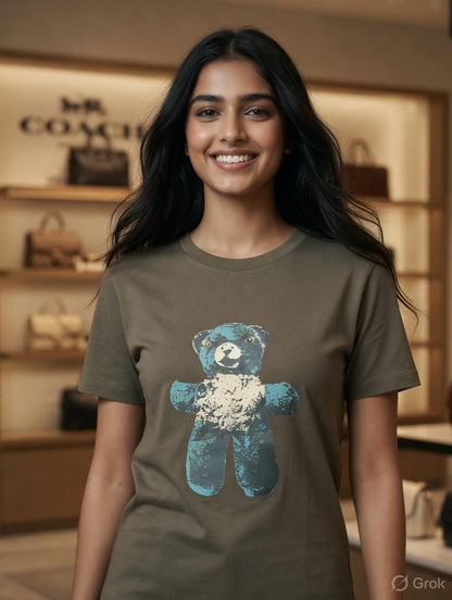 Coach Green Tee – Print Zoom Detail	