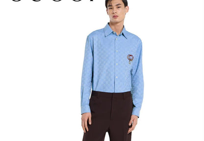 Gucci premium polo shirt for men in regular fit front view
