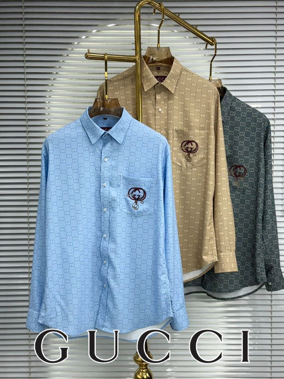 Men's Gucci regular fit polo shirt with premium detailing
