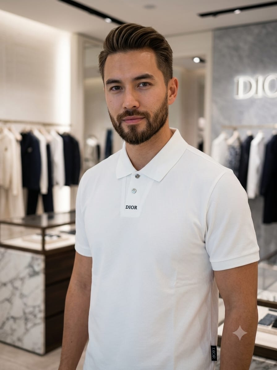 Dior Inspired Stitchless Zip Polo T-Shirt FASHION MYST