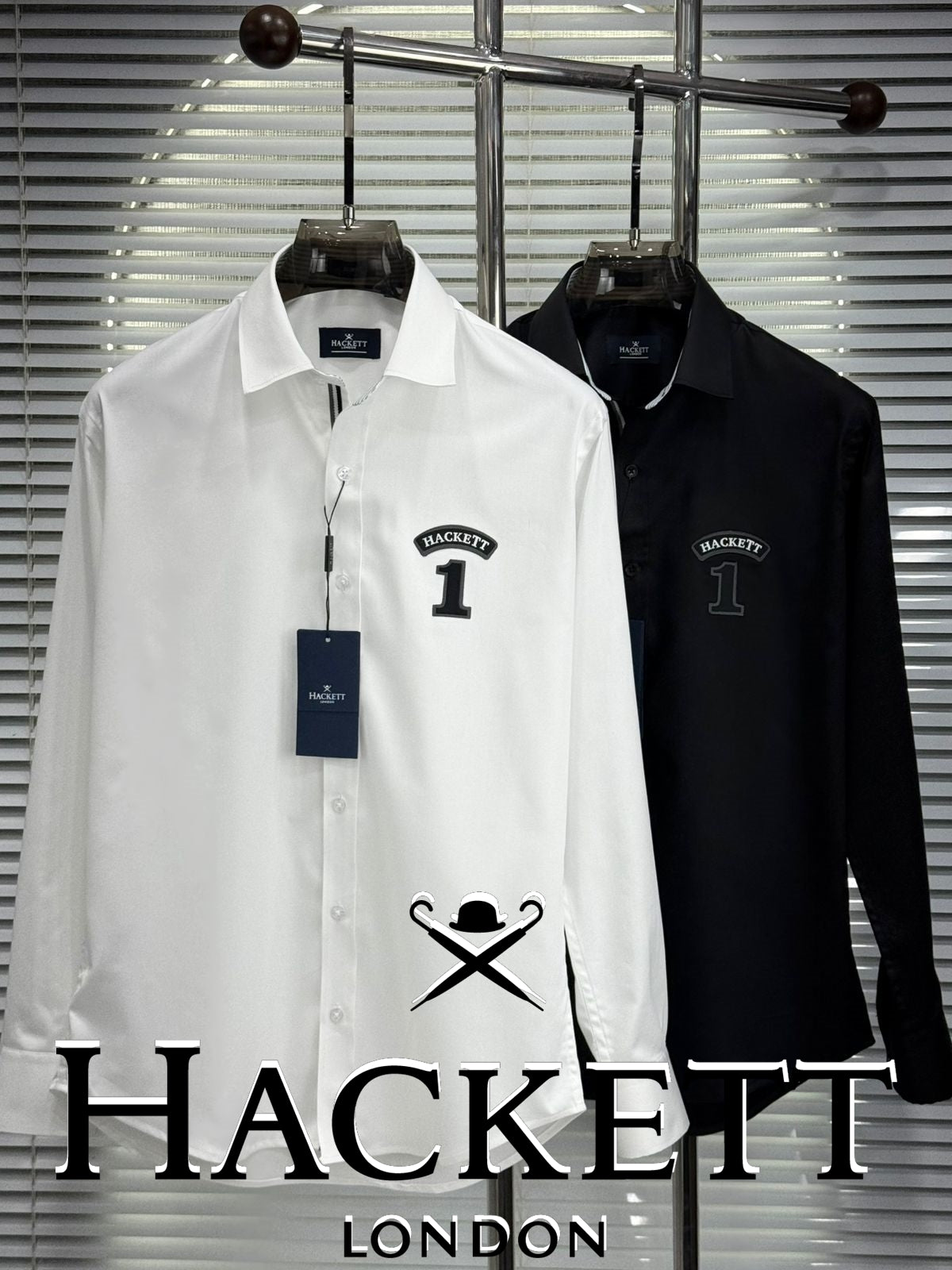 Hackett London white 100 percent cotton shirt for office and casual wear
