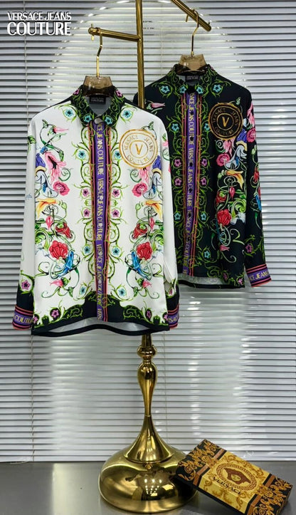 Versace white premium full sleeve shirt for office and business casual wear
