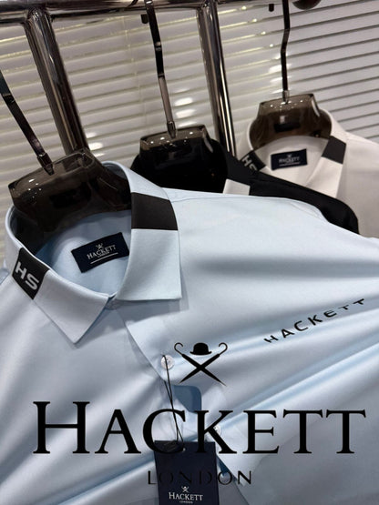 Hackett London white 100 percent cotton shirt for office wear
