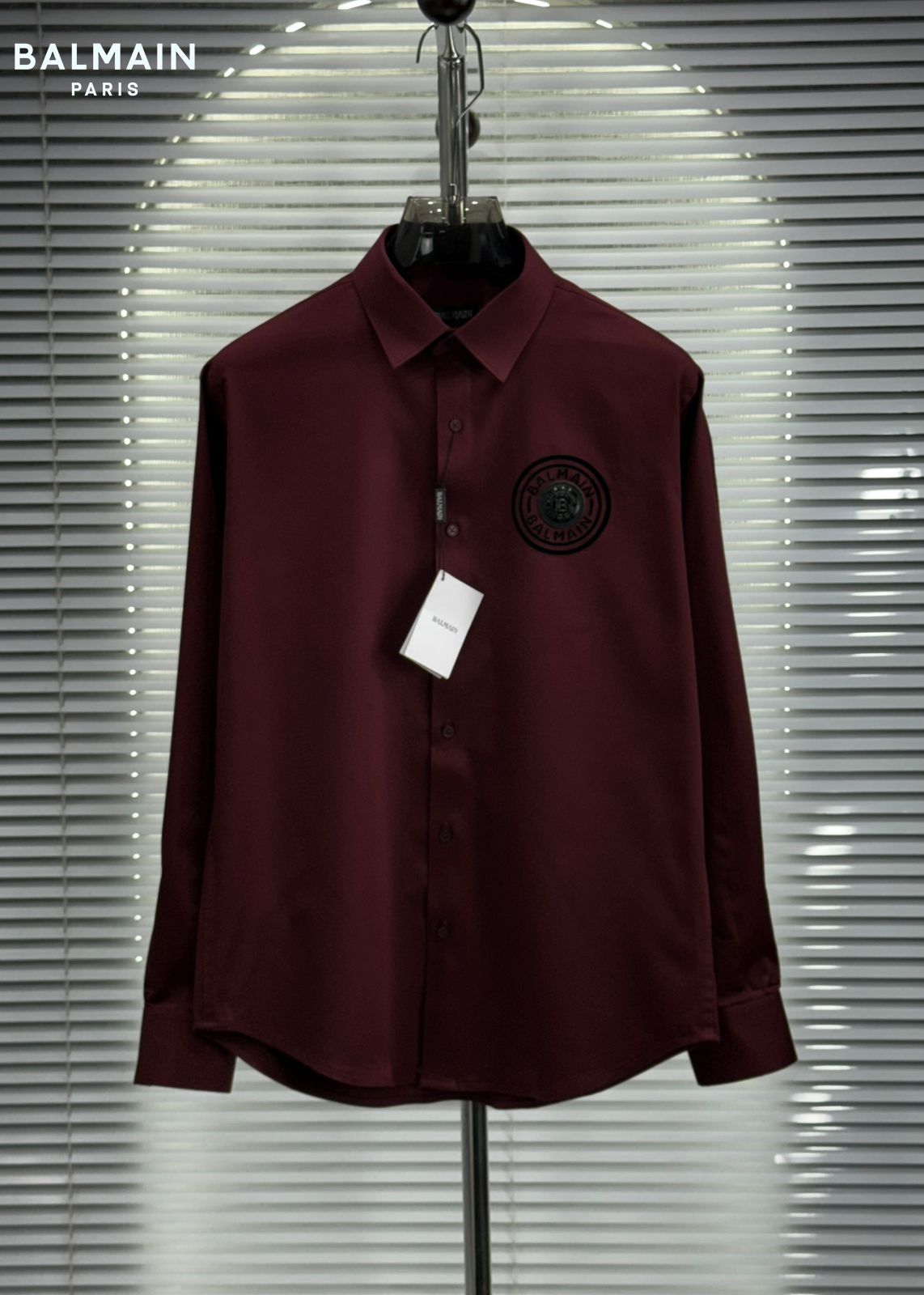 Balmain wine premium Raymond cotton shirt for men regular fit
