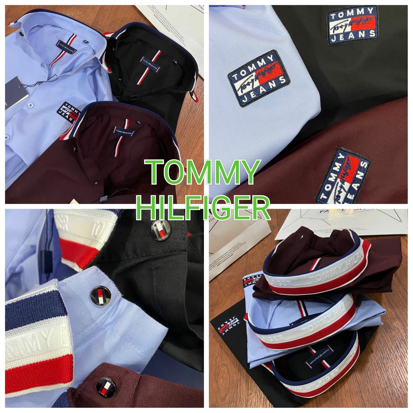 Tommy Hilfiger premium Oxford cotton shirt for men in 3XL, 4XL and 5XL sizes
