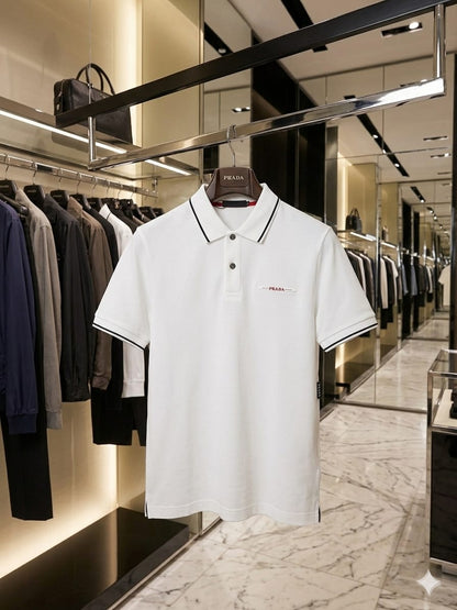 Prada Inspired Men's Stitchless Polo T-Shirt | Premium Regular Fit Polo FASHION MYST