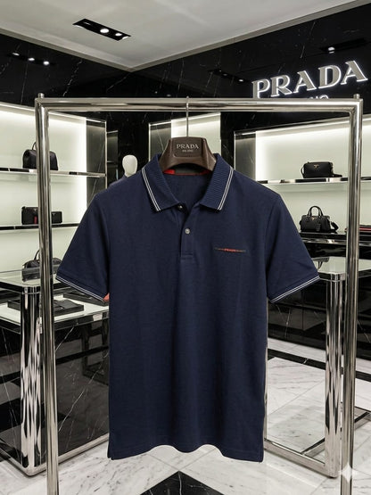 Prada Inspired Men's Stitchless Polo T-Shirt | Premium Regular Fit Polo FASHION MYST