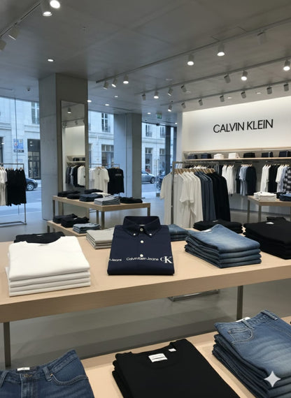 Calvin Klein navy premium Oxford cotton regular fit shirt for men
