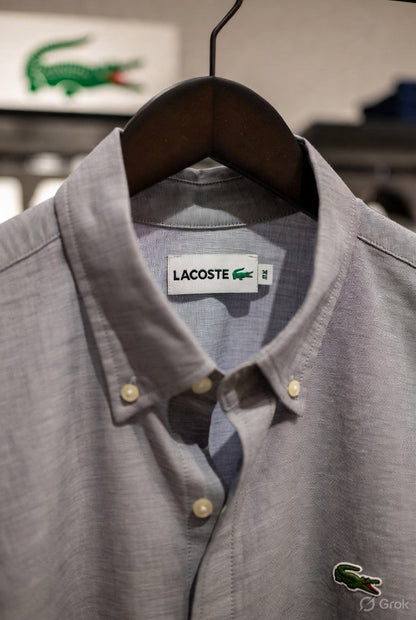 Lacoste Inspired Men's Premium Cotton Oxford Regular Fit Shirt FASHION MYST