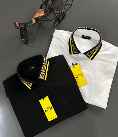 Luxury Fendi full sleeve cotton twill shirts for everyday premium fashion
