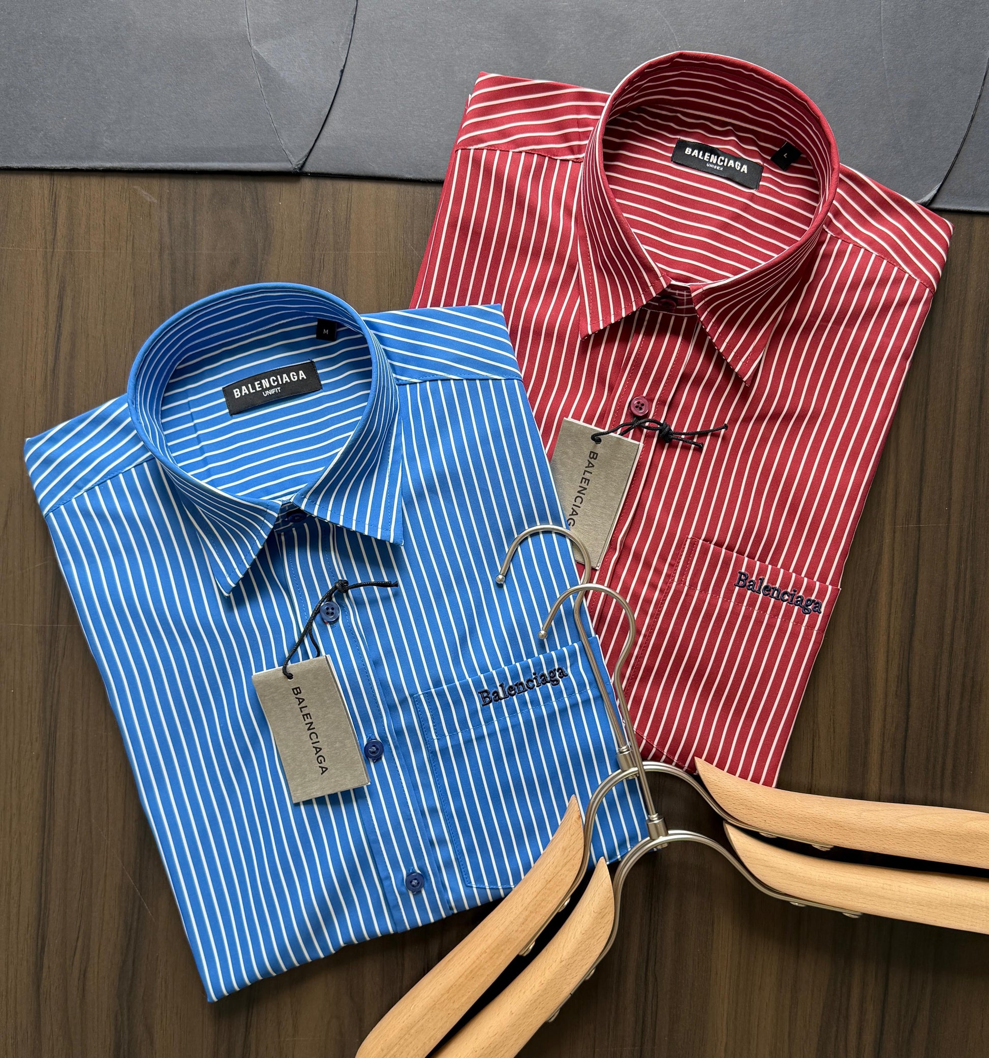 Premium Balenciaga full sleeve Raymond Oxford shirts with regular fit
