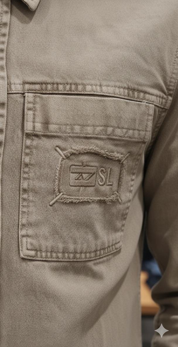 Luxury Diesel cream regular fit shirt with imported RFD fabric