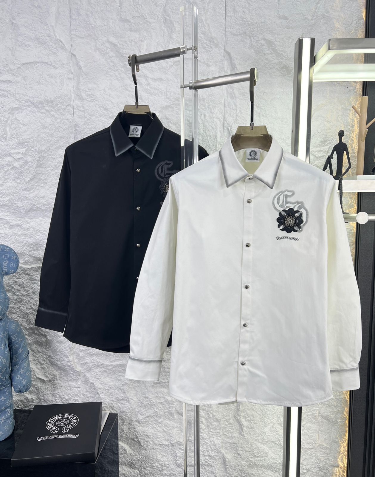 Chrome Hearts Inspired Twill Washed Shirt for Men FASHION MYST