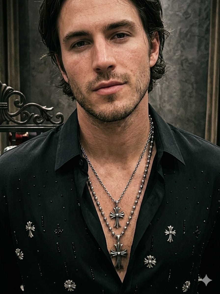 Chrome Hearts green luxury shirt for office wear and smart casual styling
