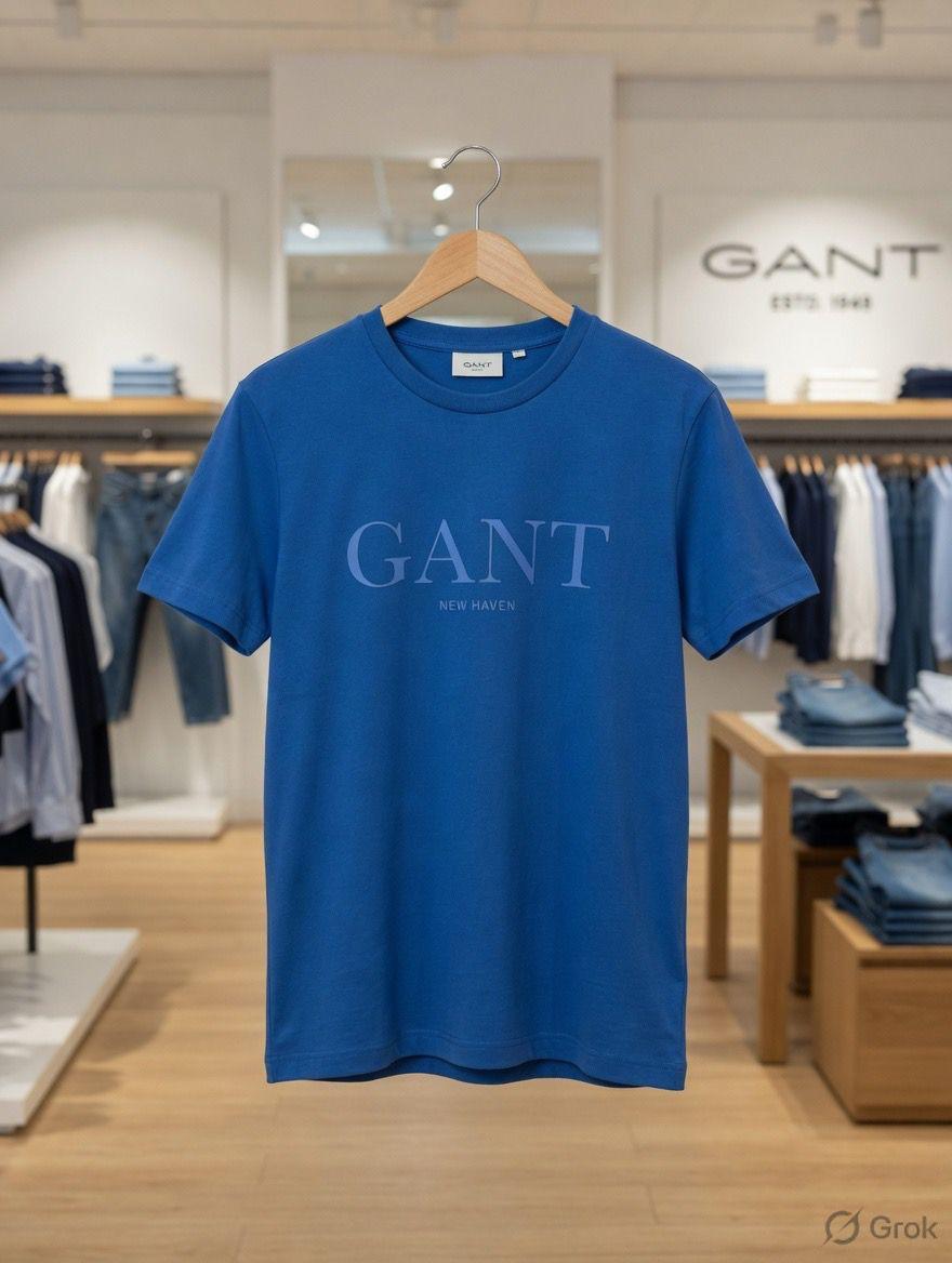 Premium GANT blue cotton Lycra T-shirt
