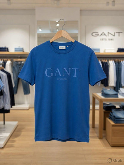 Premium GANT blue cotton Lycra T-shirt
