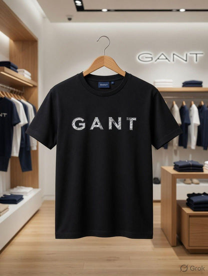 Premium GANT black cotton Lycra T-shirt
