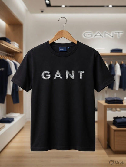 GANT black regular fit designer women's tee
