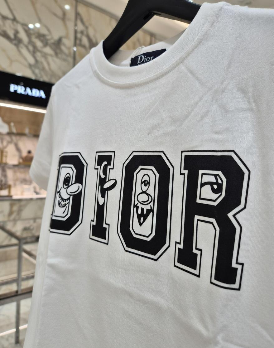 Women's Dior white regular fit designer T-shirt

