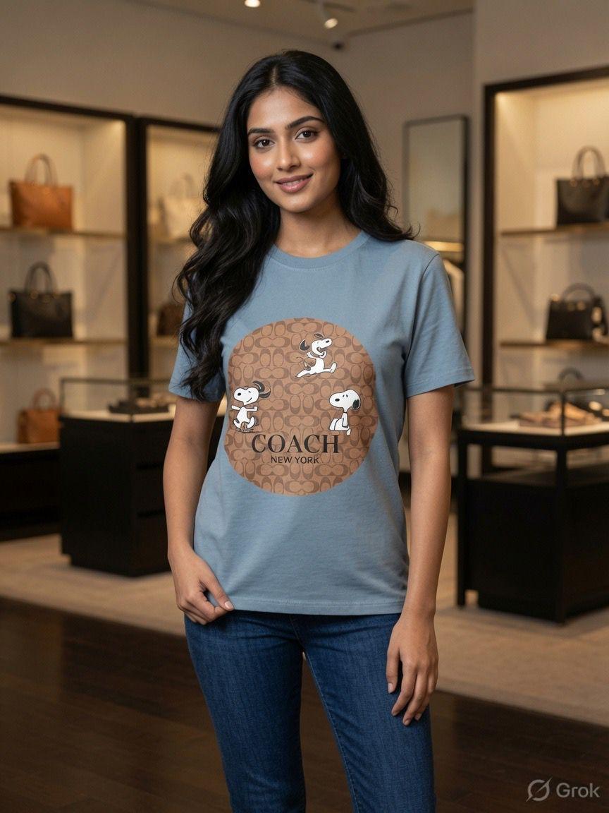 Teal blue women's wear premium Lycra t shirt
